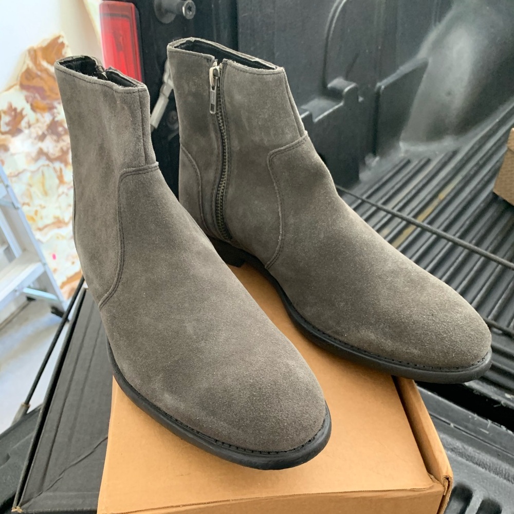 ASOS Suede Zip Boots